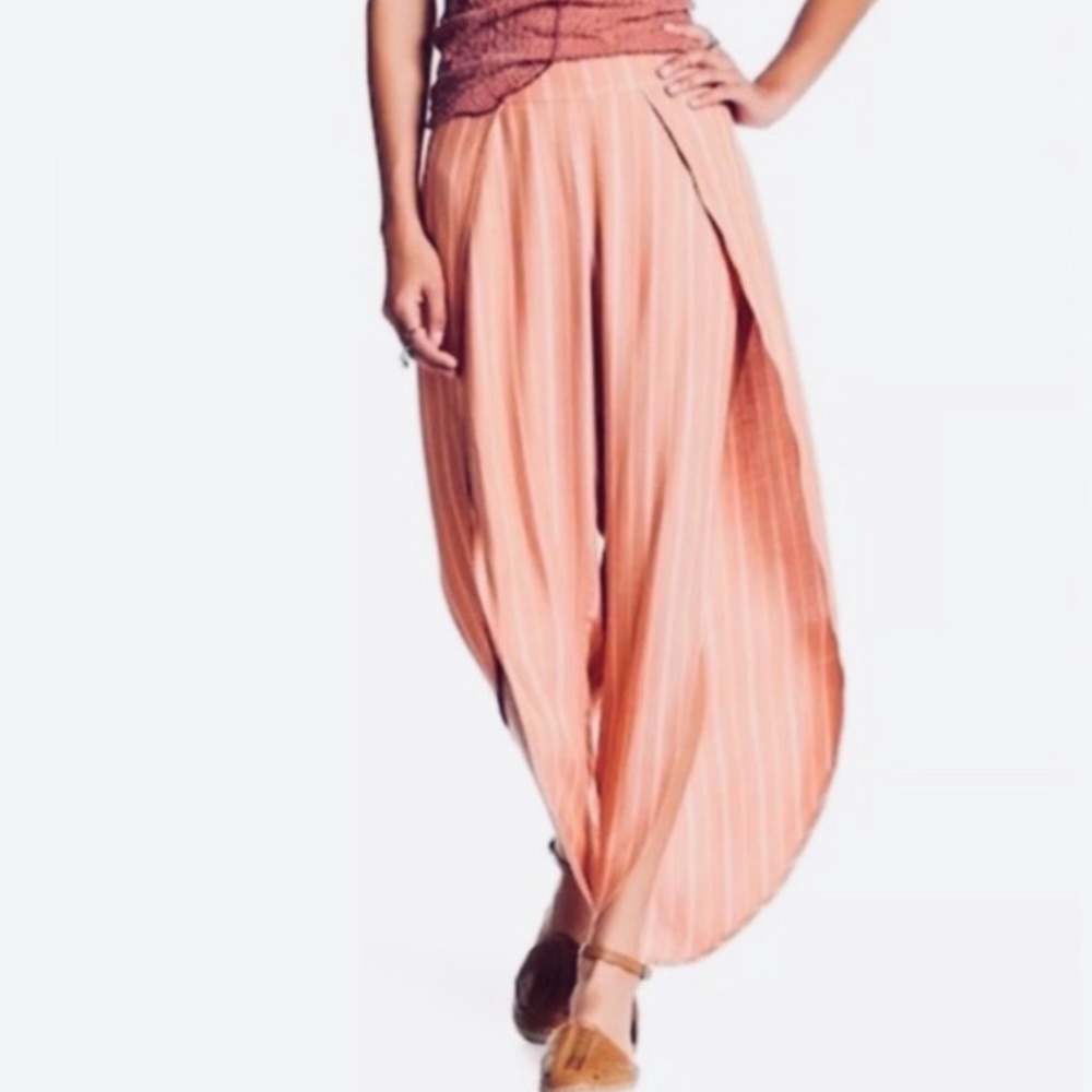 FREE PEOPLE womens peekaboo side slit pant Sz 4